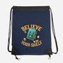 Believe In Your Shelf-none drawstring bag-tobefonseca