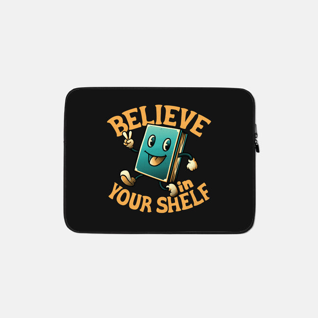 Believe In Your Shelf-none zippered laptop sleeve-tobefonseca