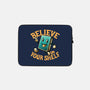 Believe In Your Shelf-none zippered laptop sleeve-tobefonseca