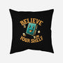 Believe In Your Shelf-none removable cover w insert throw pillow-tobefonseca