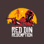 Red Din Redemption-none adjustable tote bag-rocketman_art