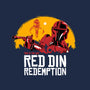 Red Din Redemption-none glossy sticker-rocketman_art