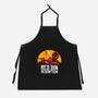 Red Din Redemption-unisex kitchen apron-rocketman_art