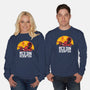 Red Din Redemption-unisex crew neck sweatshirt-rocketman_art