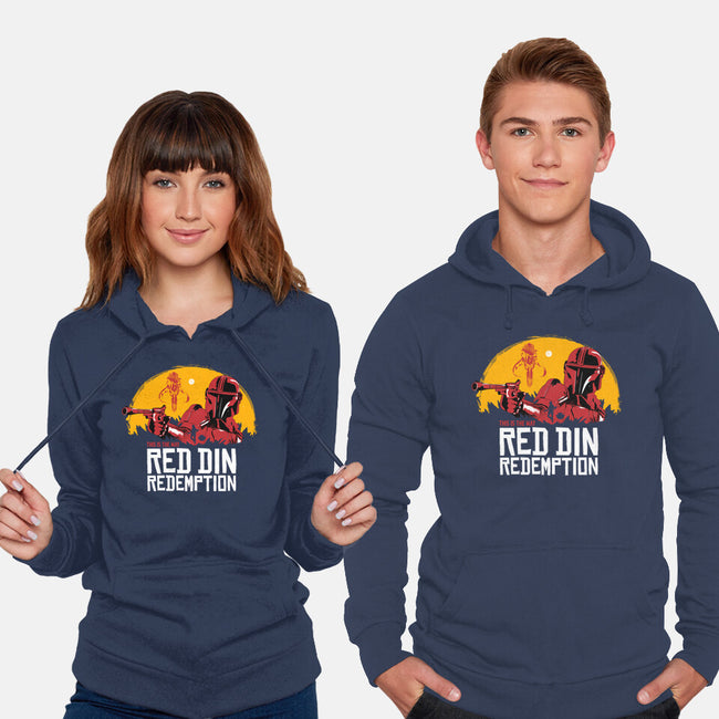 Red Din Redemption-unisex pullover sweatshirt-rocketman_art