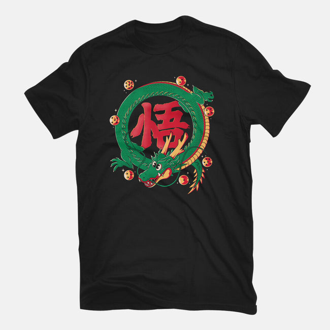 Dragon Kanji-mens heavyweight tee-Eoli Studio