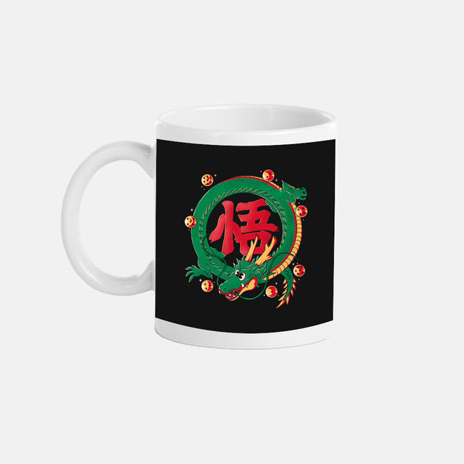 Dragon Kanji-none mug drinkware-Eoli Studio