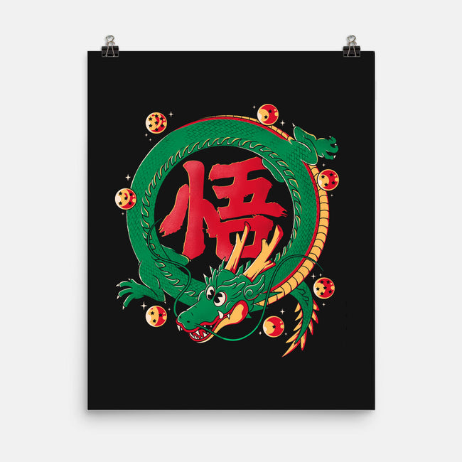 Dragon Kanji-none matte poster-Eoli Studio