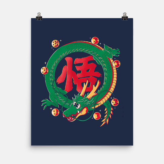 Dragon Kanji-none matte poster-Eoli Studio