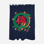 Dragon Kanji-none polyester shower curtain-Eoli Studio