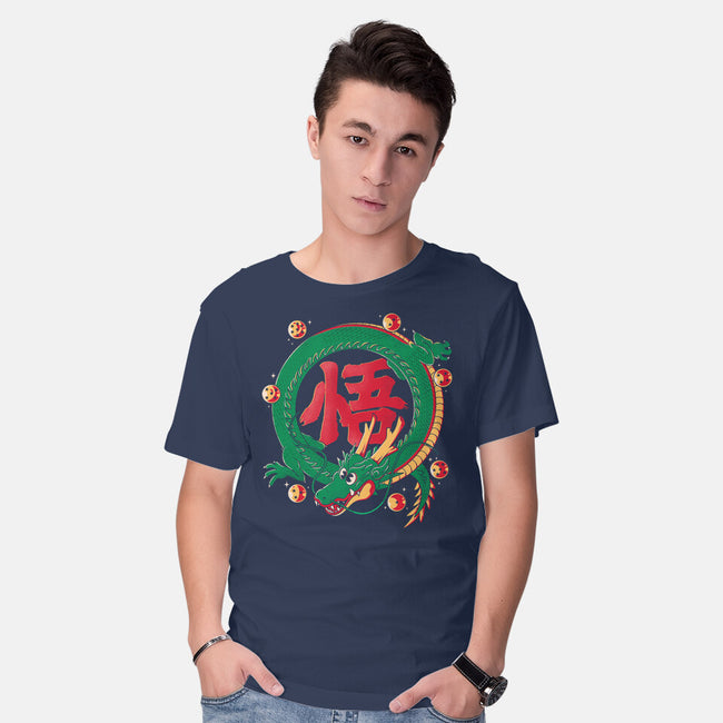 Dragon Kanji-mens basic tee-Eoli Studio