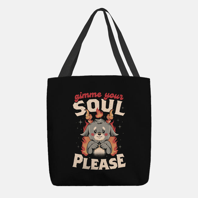 Gimme Your Soul Please-none basic tote bag-eduely