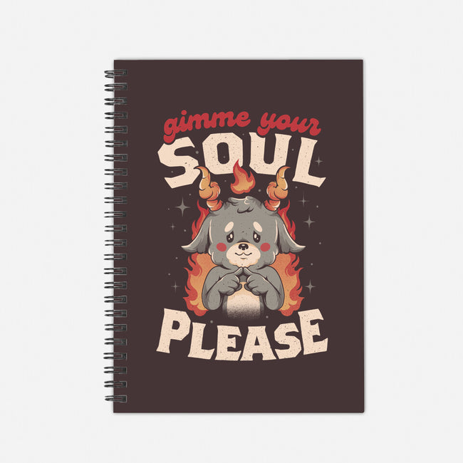 Gimme Your Soul Please-none dot grid notebook-eduely