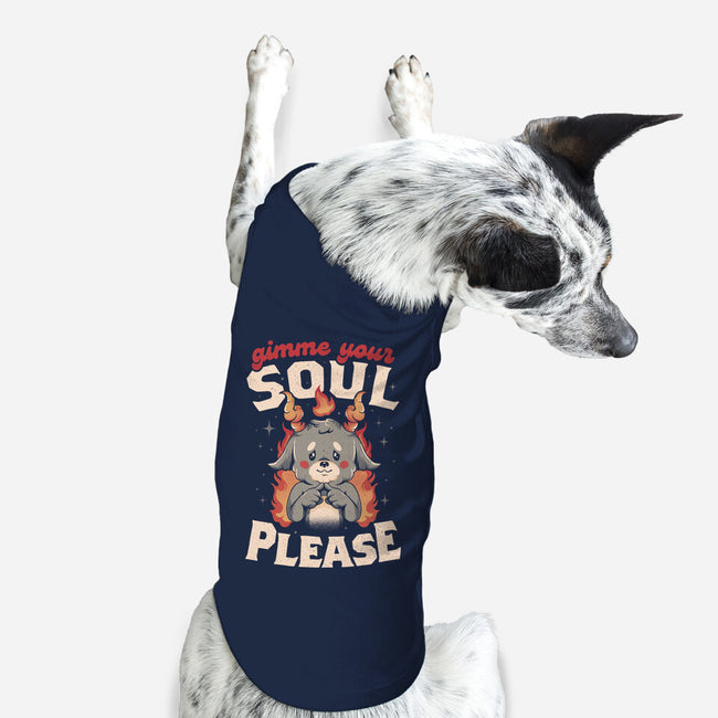 Gimme Your Soul Please-dog basic pet tank-eduely