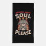 Gimme Your Soul Please-none beach towel-eduely