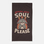 Gimme Your Soul Please-none beach towel-eduely