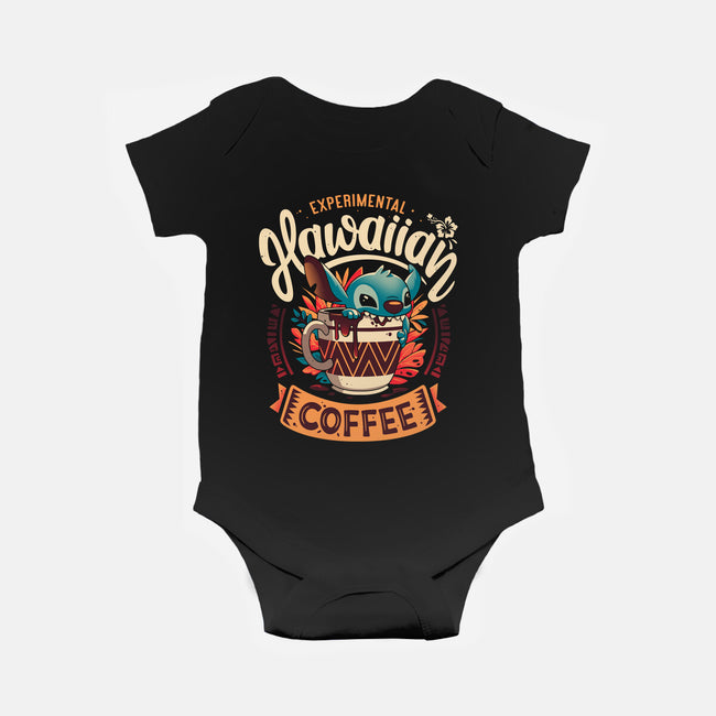 Experimental Coffee-baby basic onesie-Snouleaf
