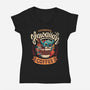 Experimental Coffee-womens v-neck tee-Snouleaf