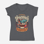 Experimental Coffee-womens v-neck tee-Snouleaf