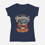 Experimental Coffee-womens v-neck tee-Snouleaf