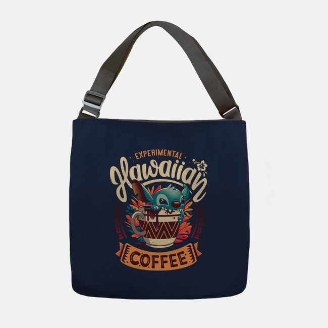 Experimental Coffee-none adjustable tote bag-Snouleaf