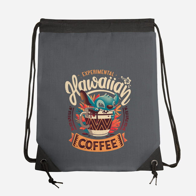 Experimental Coffee-none drawstring bag-Snouleaf
