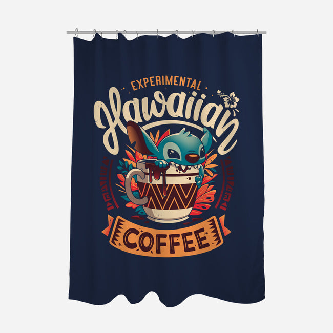 Experimental Coffee-none polyester shower curtain-Snouleaf
