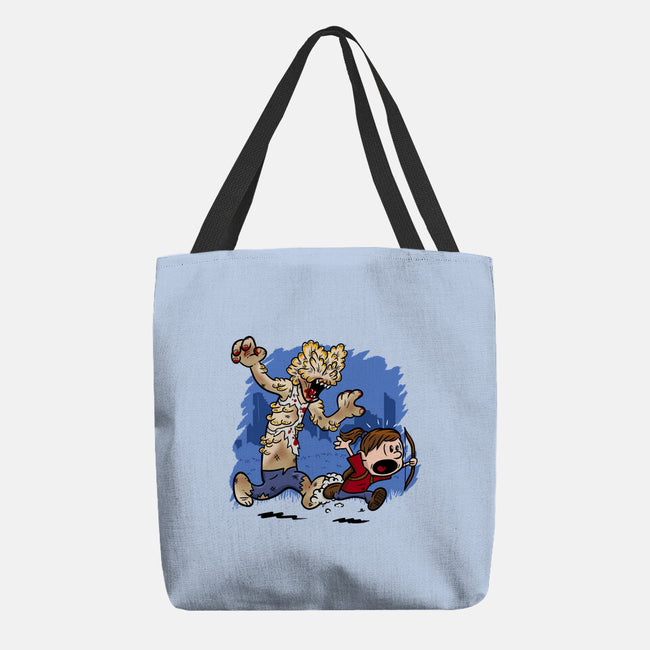 Ellie And Clicker-none basic tote bag-Paul Simic