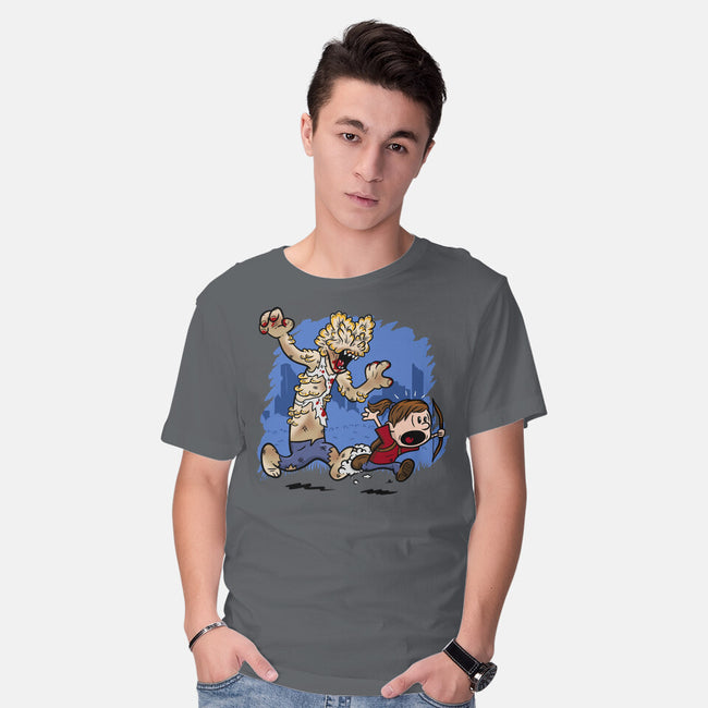 Ellie And Clicker-mens basic tee-Paul Simic