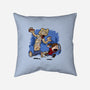 Ellie And Clicker-none removable cover throw pillow-Paul Simic