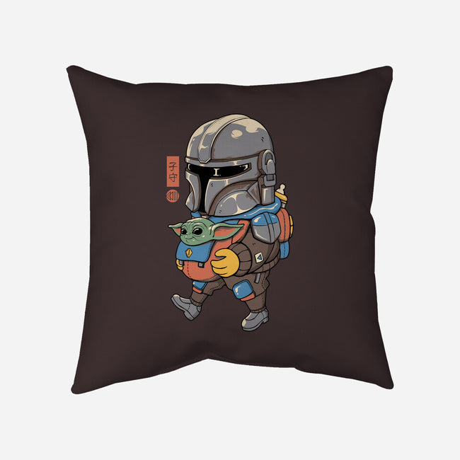 Galactic Baby Sitter-none removable cover w insert throw pillow-vp021