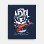 Heavy Meowtal-none stretched canvas-erion_designs