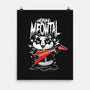 Heavy Meowtal-none matte poster-erion_designs