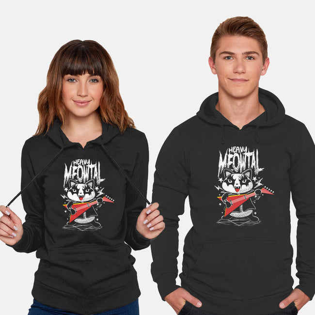 Heavy Meowtal-unisex pullover sweatshirt-erion_designs