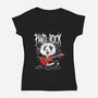 Pand-Rock-womens v-neck tee-erion_designs