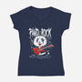 Pand-Rock-womens v-neck tee-erion_designs