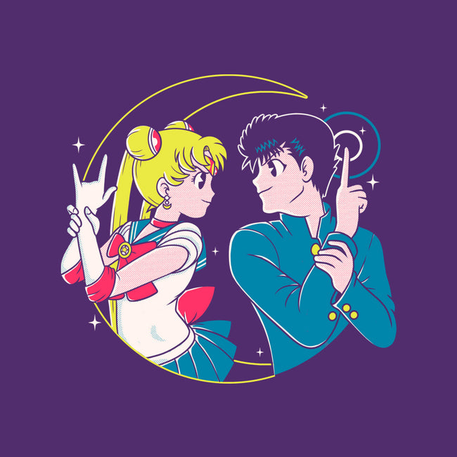 Retro Anime Battle-none basic tote bag-Eoli Studio