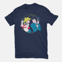 Retro Anime Battle-womens basic tee-Eoli Studio