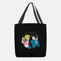 Retro Anime Battle-none basic tote bag-Eoli Studio