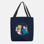 Retro Anime Battle-none basic tote bag-Eoli Studio