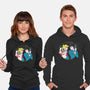 Retro Anime Battle-unisex pullover sweatshirt-Eoli Studio