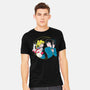 Retro Anime Battle-mens heavyweight tee-Eoli Studio