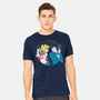 Retro Anime Battle-mens heavyweight tee-Eoli Studio