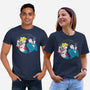 Retro Anime Battle-unisex basic tee-Eoli Studio