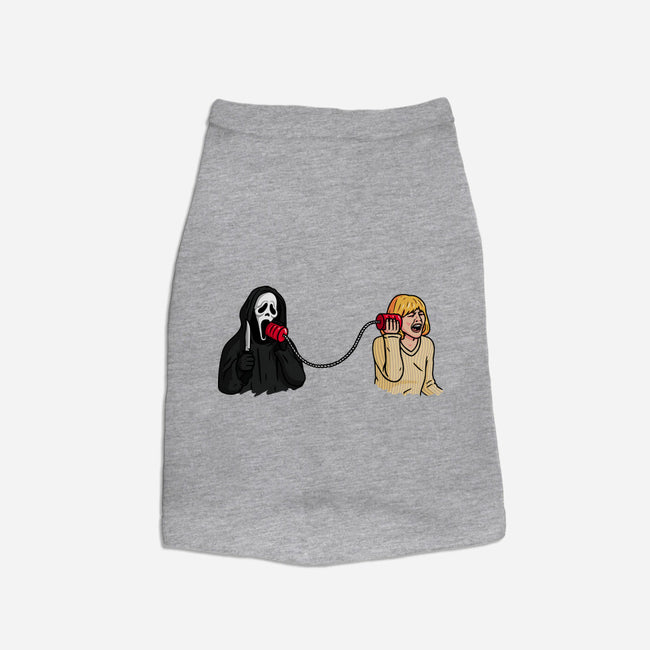 Scary Call-dog basic pet tank-Raffiti