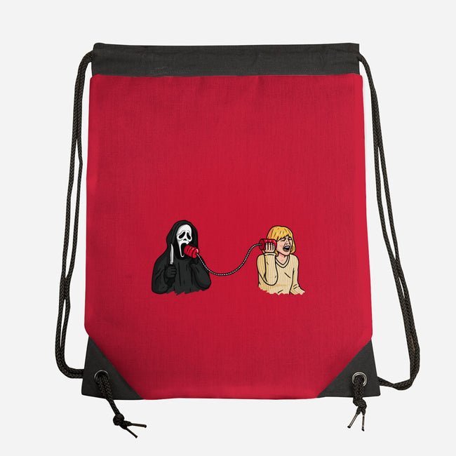 Scary Call-none drawstring bag-Raffiti