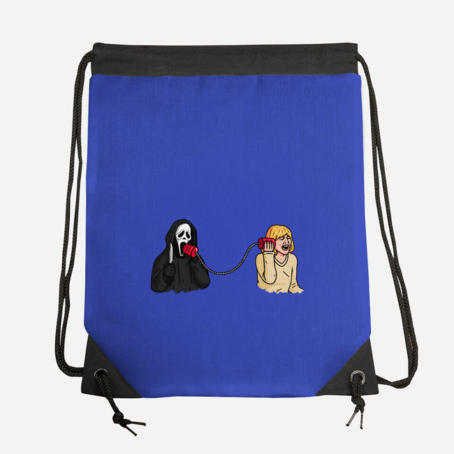 Scary Call-none drawstring bag-Raffiti