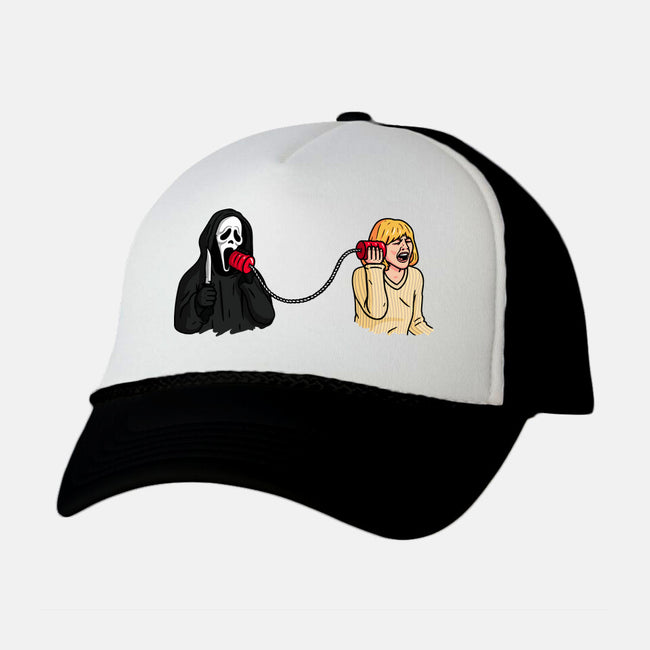 Scary Call-unisex trucker hat-Raffiti