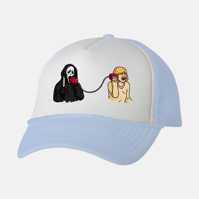 Scary Call-unisex trucker hat-Raffiti