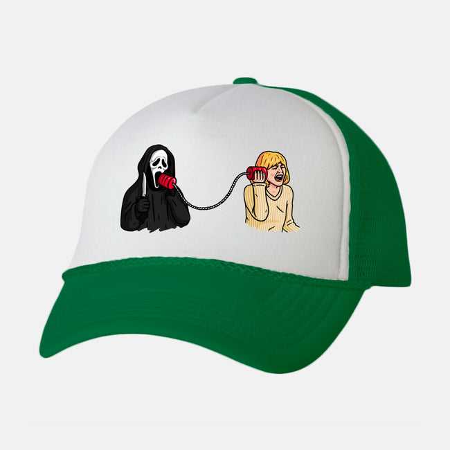 Scary Call-unisex trucker hat-Raffiti